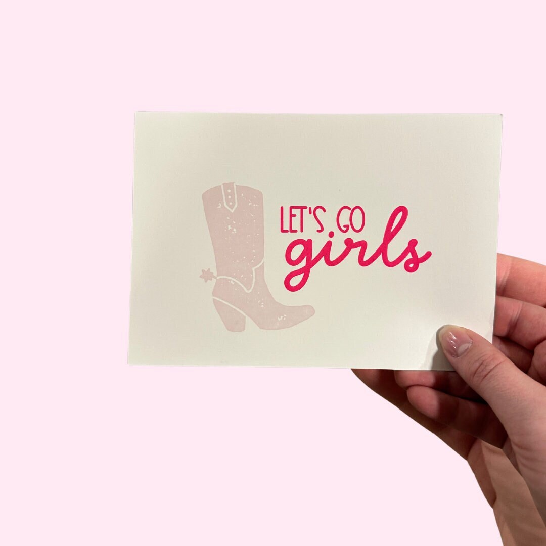 Shania Twain Let's Go Girls Letterpress Print | Country Music ...