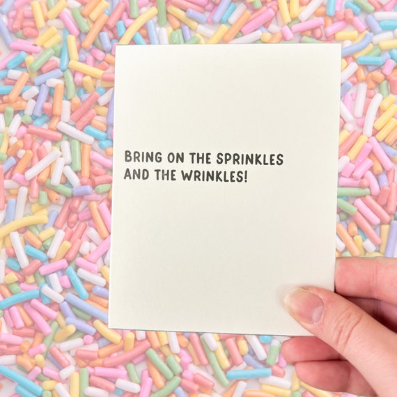 Sprinkles and Wrinkles Card Sprinkles and Wrinkles Card