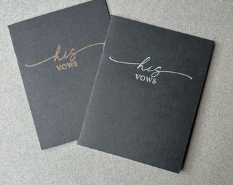 HIS Letterpress Wedding Vow Book | Letterpress, Letterpress Book, Wedding Vows, Wedding, Wedding Book, Personal Vows, Script Font Serif Font