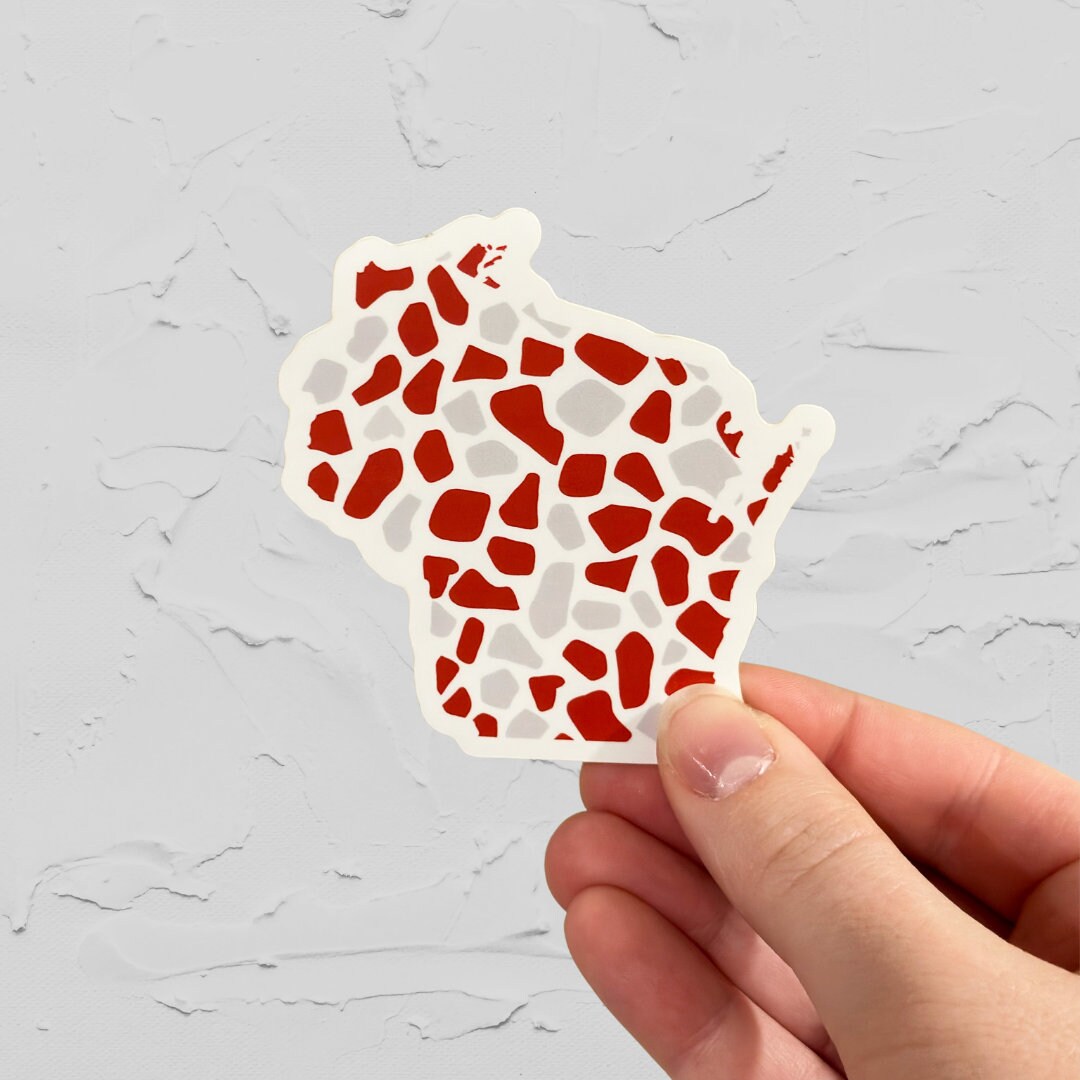 Wisconsin Madison Sticker Wisconsin Badgers Vinyl Sticker: State Outline, Uw-madison - Etsy