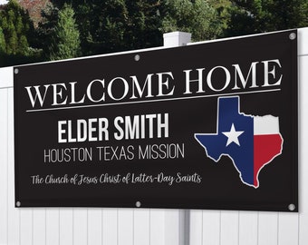 Welcome Home Missionary Banner Sign