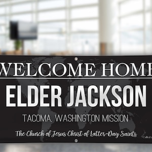 Welcome Home Missionary Banner Sign for Outdoor or Indoor Home Coming Decoration!