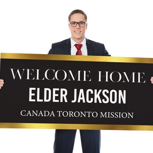 Personalized Digital File, Return Missionary, LDS Missionary, Missionary Banner, Welcome Home Sister and Elder