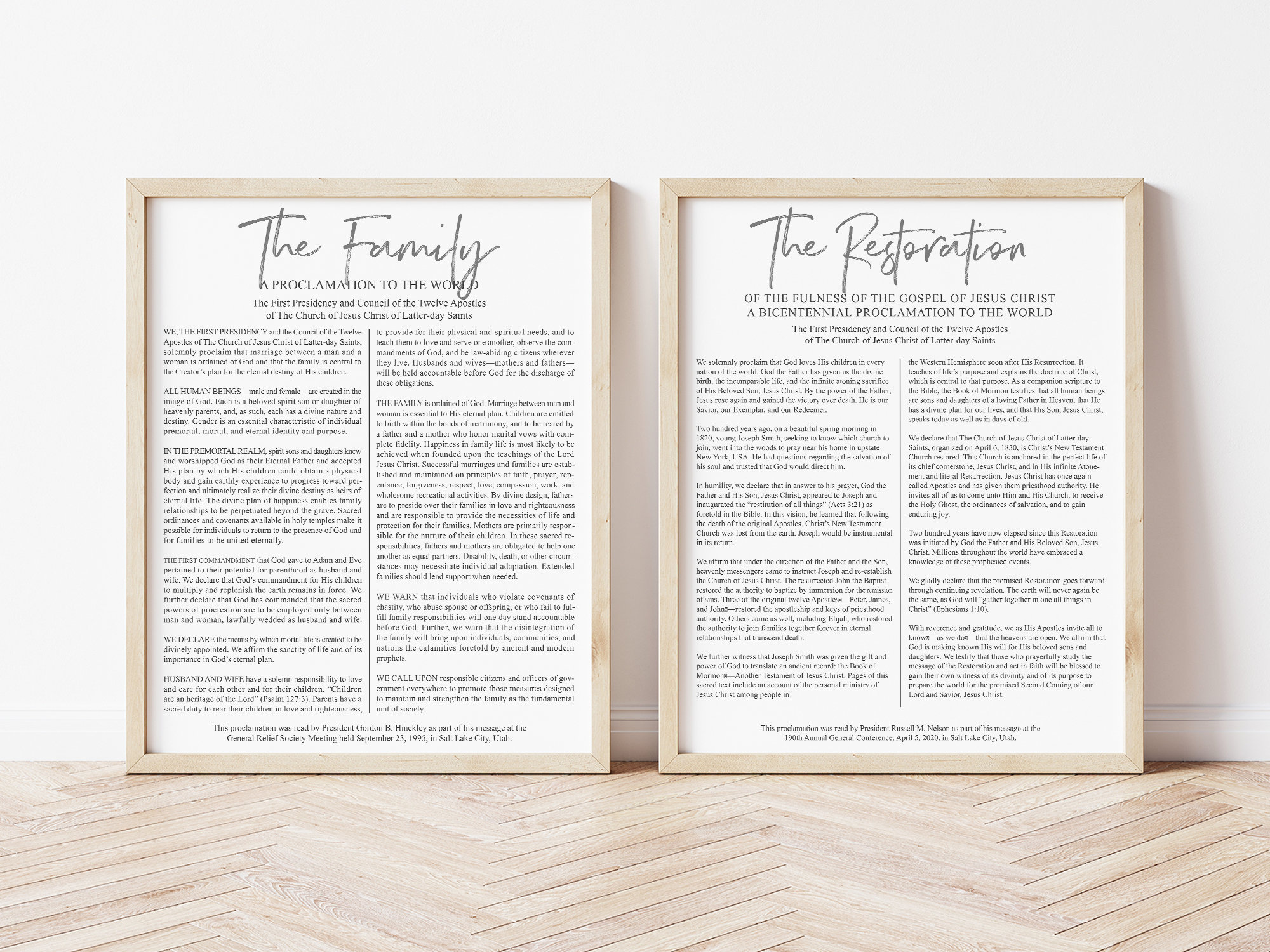 LDS Printable Art the Family a Proclamation Bicentennial | Etsy