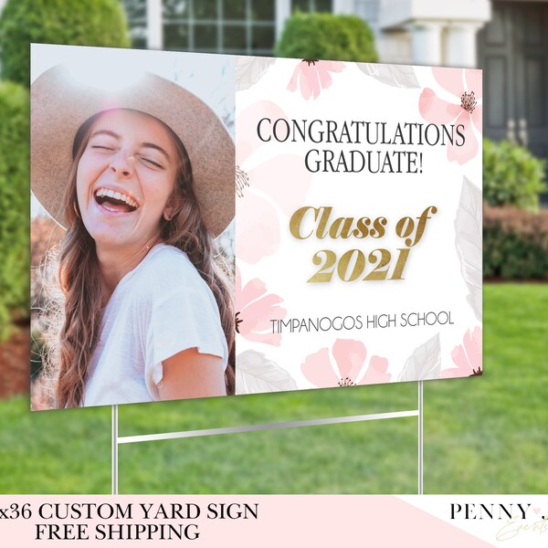 Yard Signs Graduation Etsy