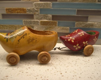 Wooden Shoe Train Toy
