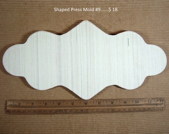 Press Mold Shape #9 for Making Clay or Ceramic Trays