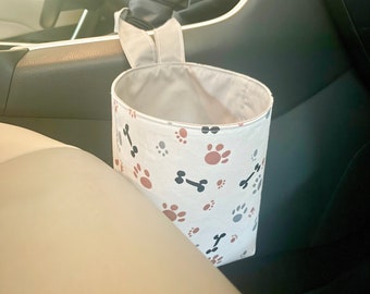Car Trash Can with Hook Dog Bones | Car Trash Bag | Car Organization | Car Garbage Bag | Car Accessories
