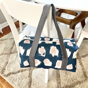 Mini Duffle Bag Pink Pastel with Handles | Mini Gym Bag | Kids Duffle Bag | Diaper Bag