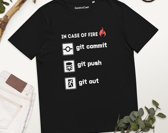Code Fire Protocol Tee - Git, Commit, Push to Safety!