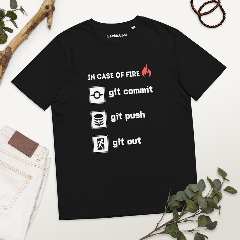 Code Fire Protocol Tee - Git, Commit, Push to Safety!
