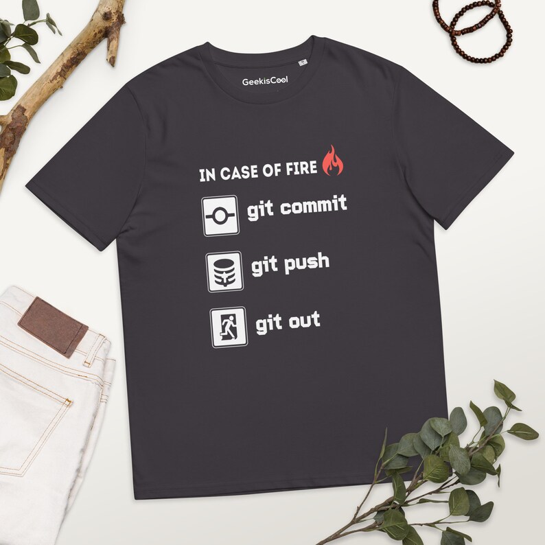 Code Fire Protocol Tee - Git, Commit, Push to Safety!