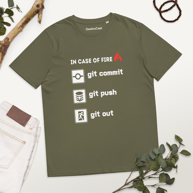Code Fire Protocol Tee - Git, Commit, Push to Safety!