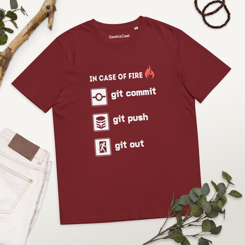 Code Fire Protocol Tee - Git, Commit, Push to Safety!