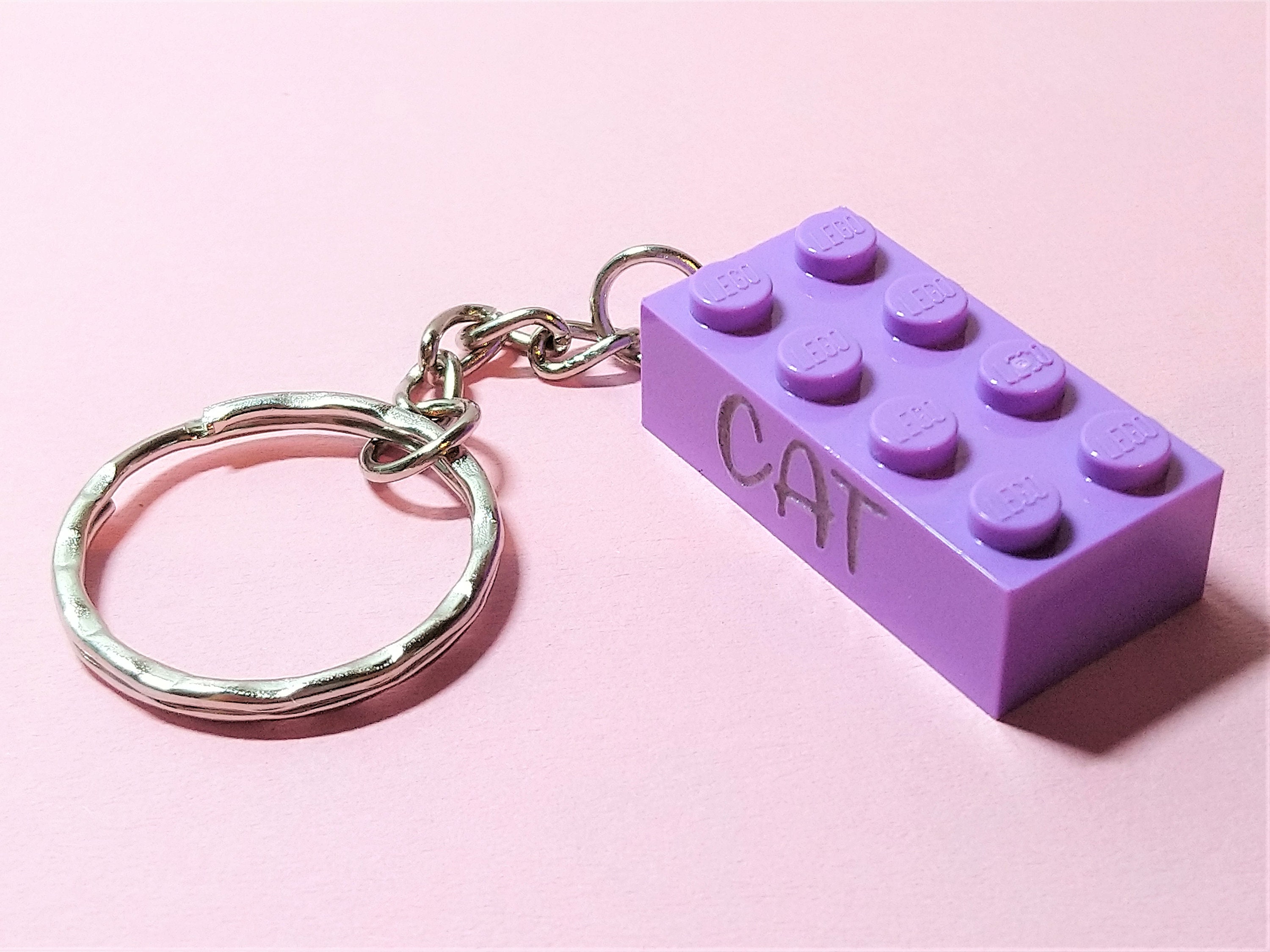 Dwang betreuren Mentaliteit Aangepaste LEGO stenen sleutelhanger naam graveren | Etsy