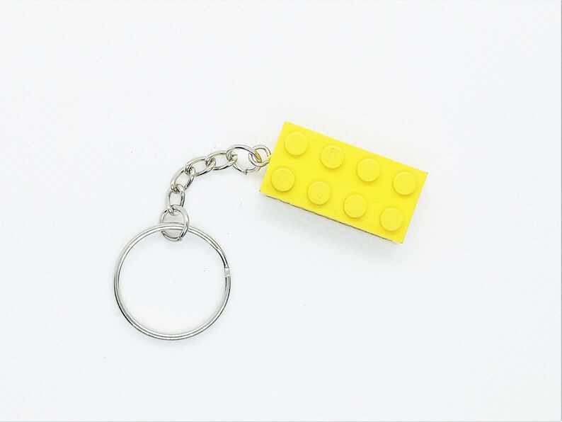 Custom LEGO Brick Keychain Name Engraving Etsy