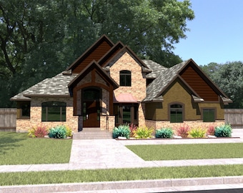 3D Rendering of House Exterior, Architectural Rendering of Home, 3D House Rendering, 3D House Template, Custom Rendering Services