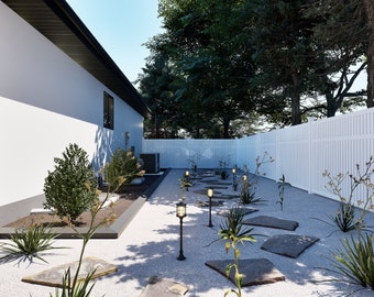 Outdoor environment Renderings - landscape Design Visualization by Wheeler Home Design