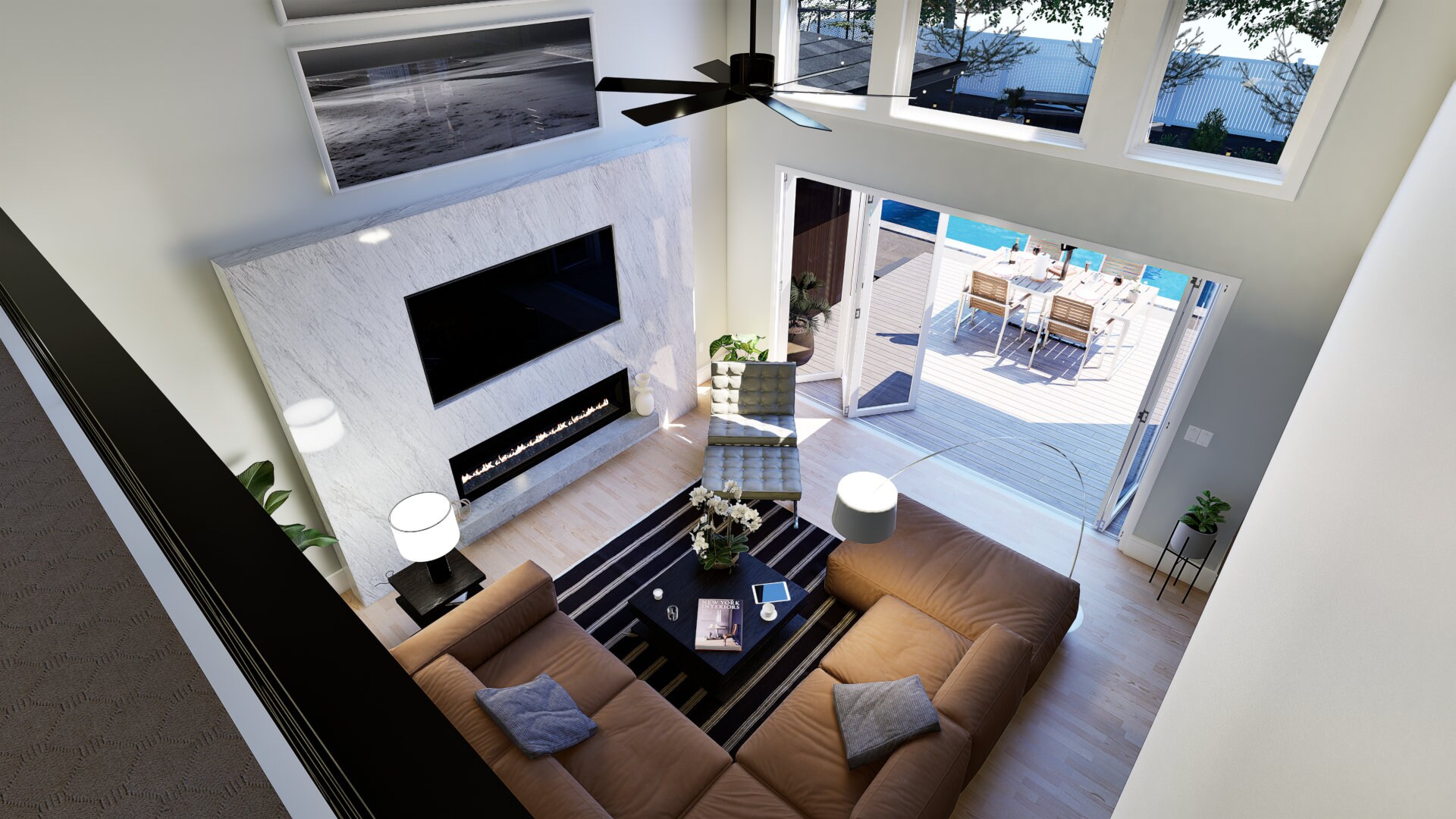 Custom 3D Living Room Renderings - Interior Design Visualization by ...