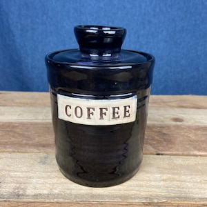 Lidded Coffee Jar