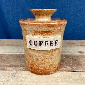 Lidded Coffee Jar