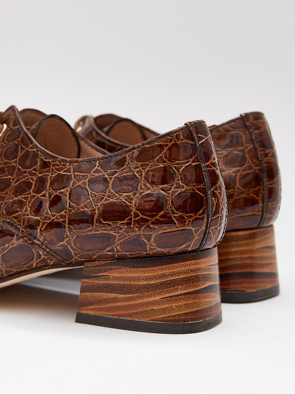 Coconut leather women's shoes in brown Etsy