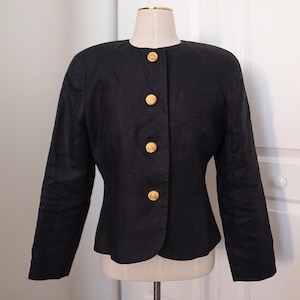 メンズ 80s EURO layered design cotton linen jkt
