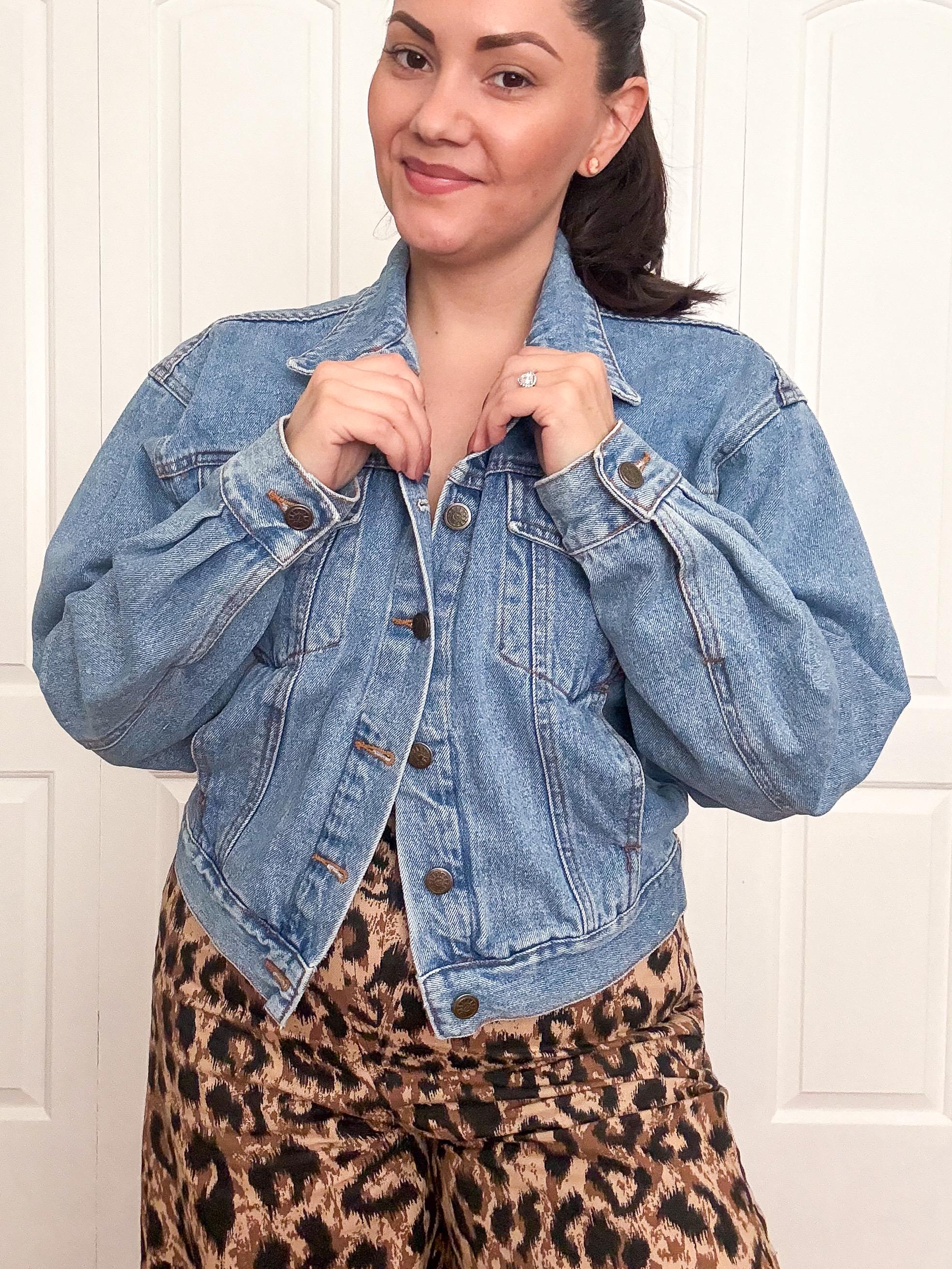 Jean Jacket 80s Ripped Jeans Outfit 80s Denim Jacket