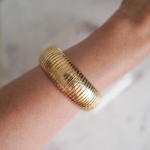 Vintage Gold Omega Chain Bangle JBK Jacqueline Kennedy Collection