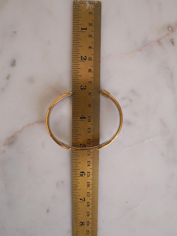 70s AVON Two-Tone Interlocking Bangles in Silver … - image 10