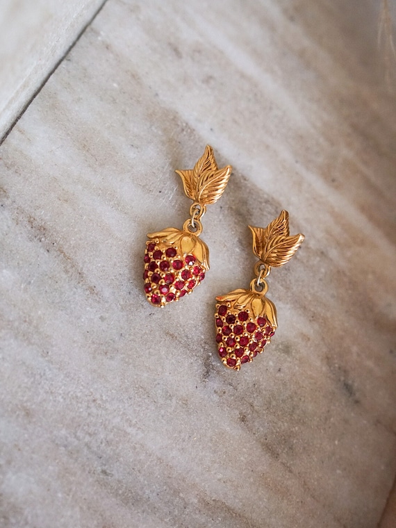 Gucci strawberry earrings sale