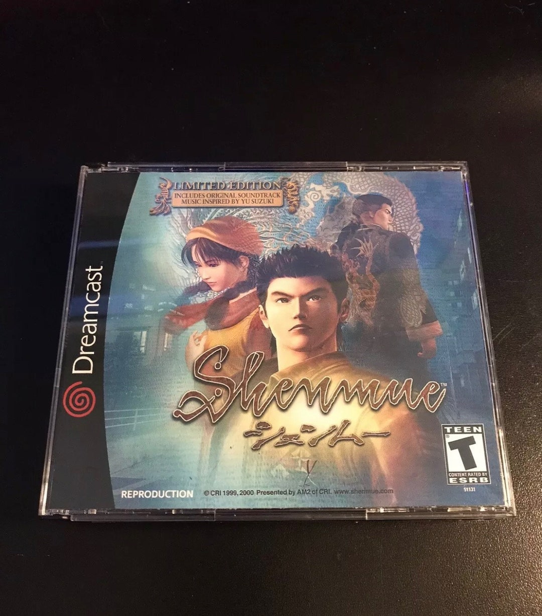 Protective Big Box Case For Dreamcast Shenmue Game - Clear Plastic Sleeve For Collector's Edition