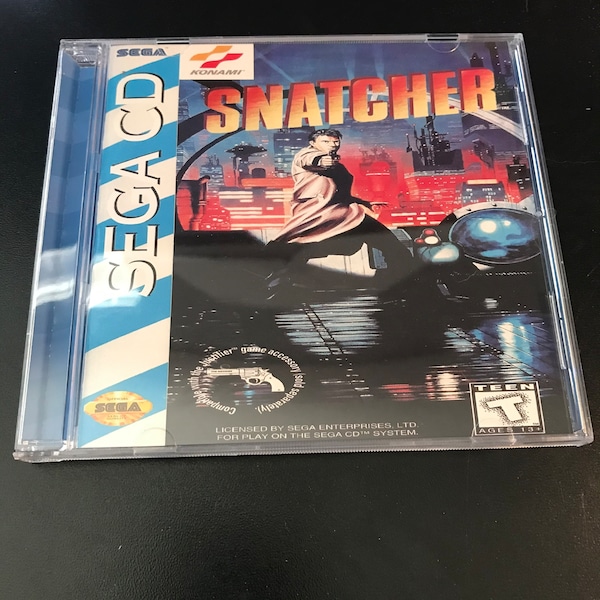 CUSTOM Sega CD Snatcher Reproduction Case