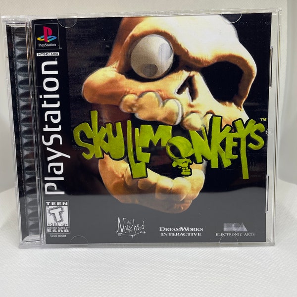 Skullmonkeys PS1 Reproduction Case