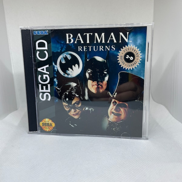 CUSTOM Sega CD Batman Returns Reproduction Case