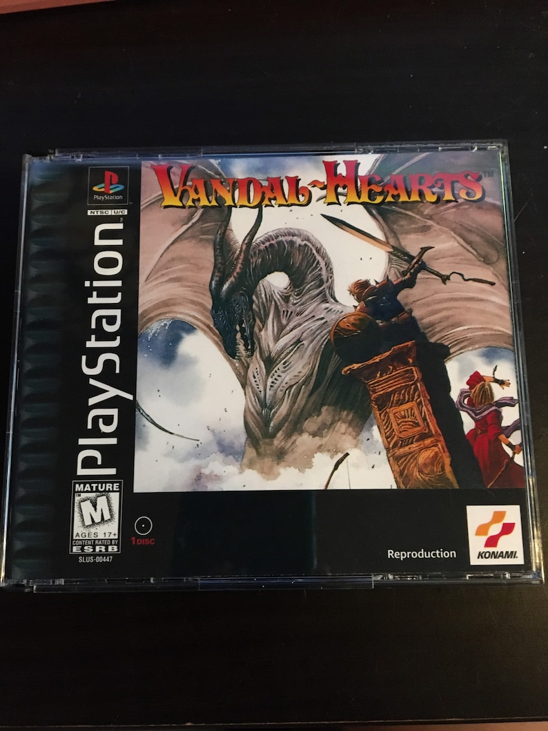 Vandal hearts 1 & 2 - Ps1 - Fourreau SIMPLE de protection