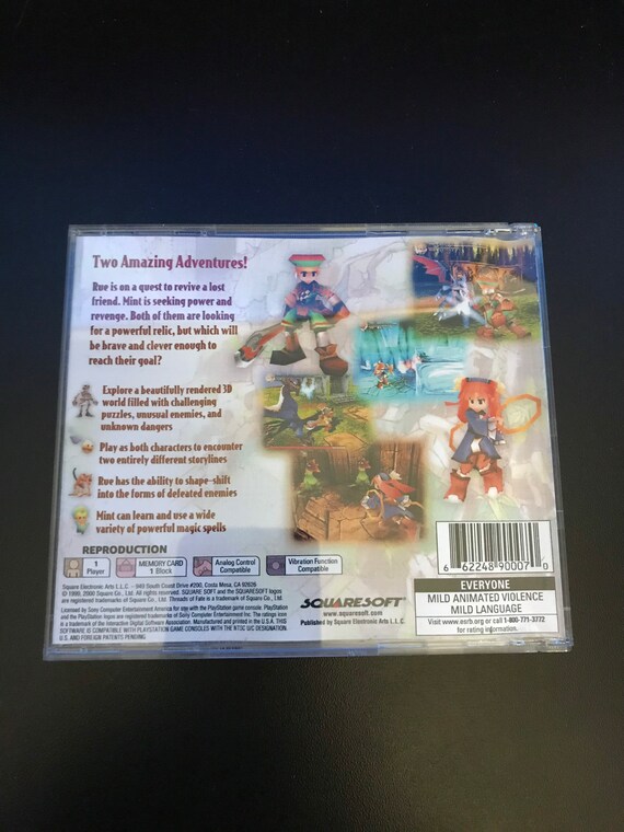 Threads of Fate PS1 RPG Reproduction Case - Etsy