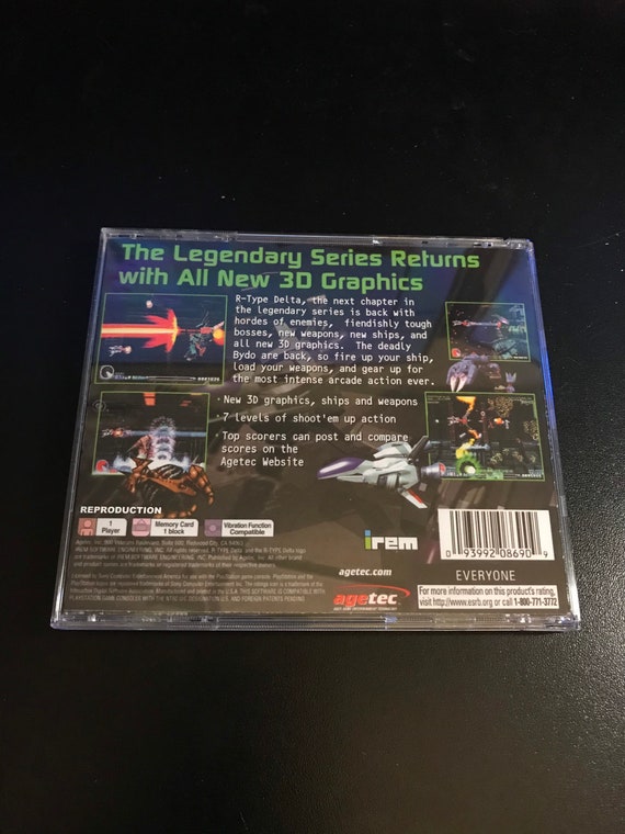 R-type Delta PS1 Reproduction Case - Etsy