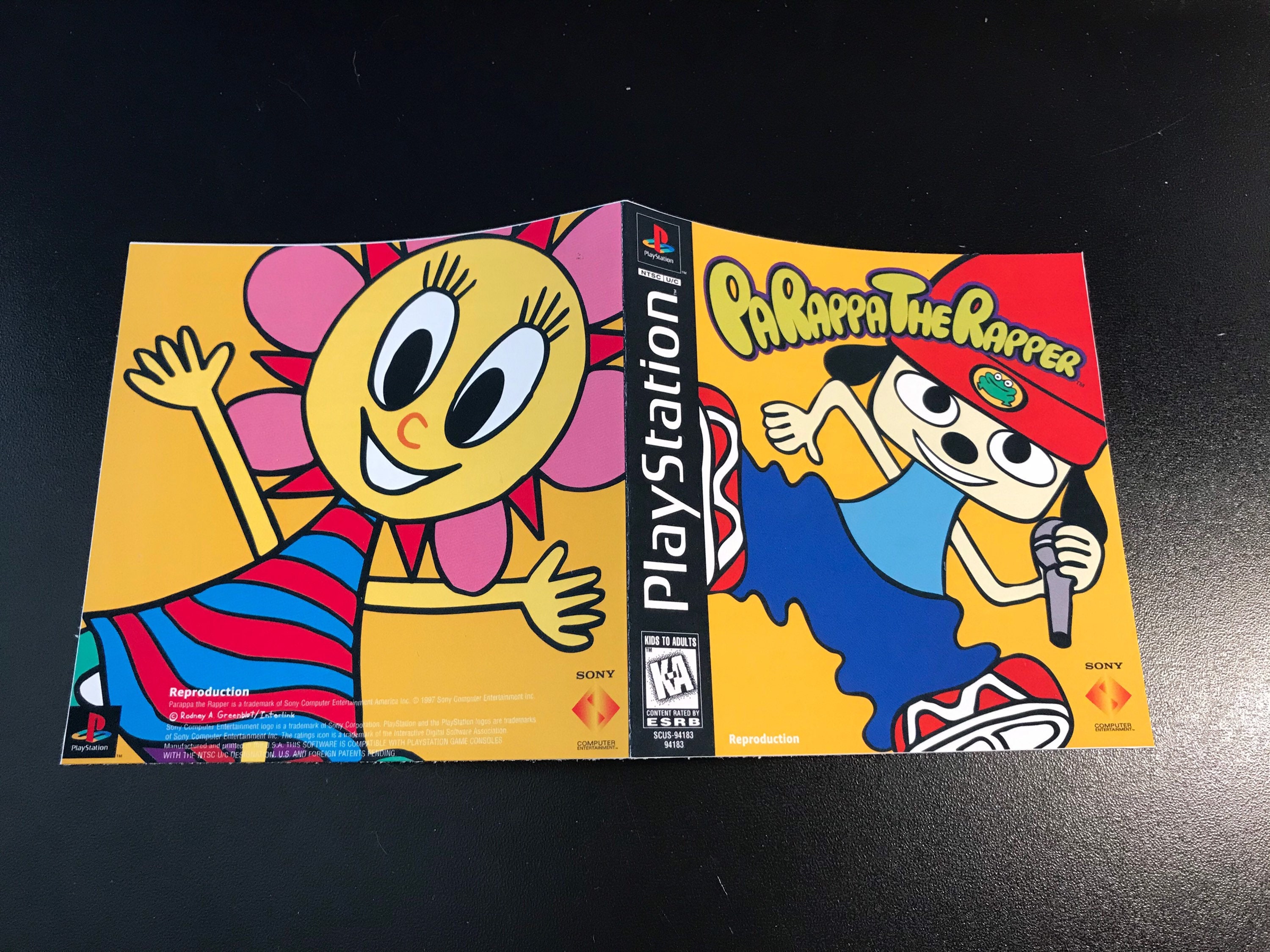 Parappa the Rapper PS1 Reproduction Case 