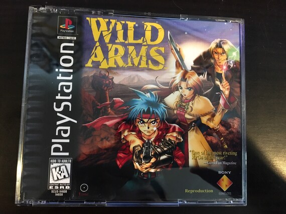 Wild Arms Series Ps1 Rpg Reproduction Case Etsy