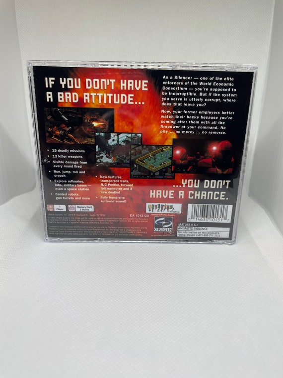 Crusader No Remorse PS1 Reproduction Case - Etsy