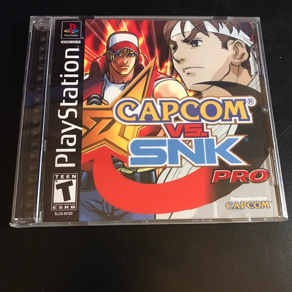 Capcom vs SNK Pro PS1 Reproduction Case