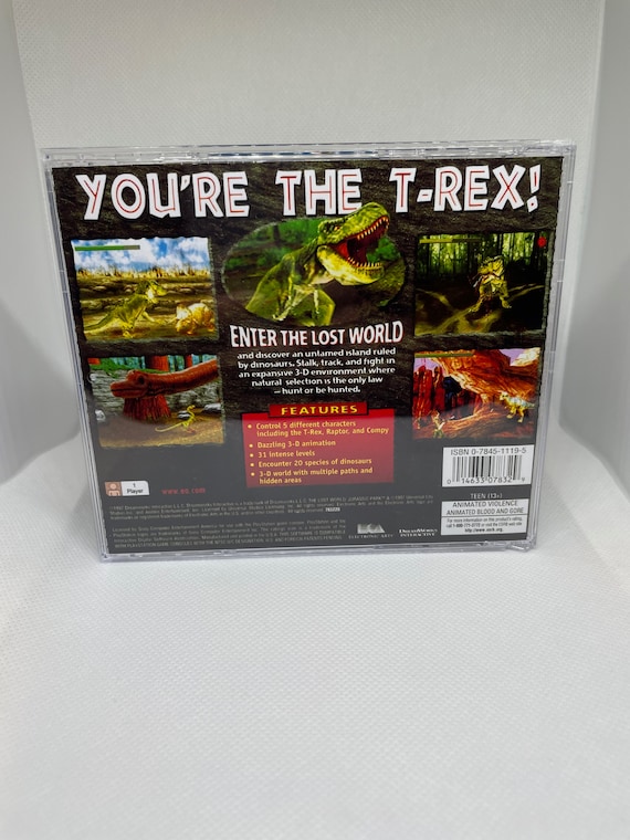 Jurrassic Park: the Lost World PS1 Reproduction Case - Etsy