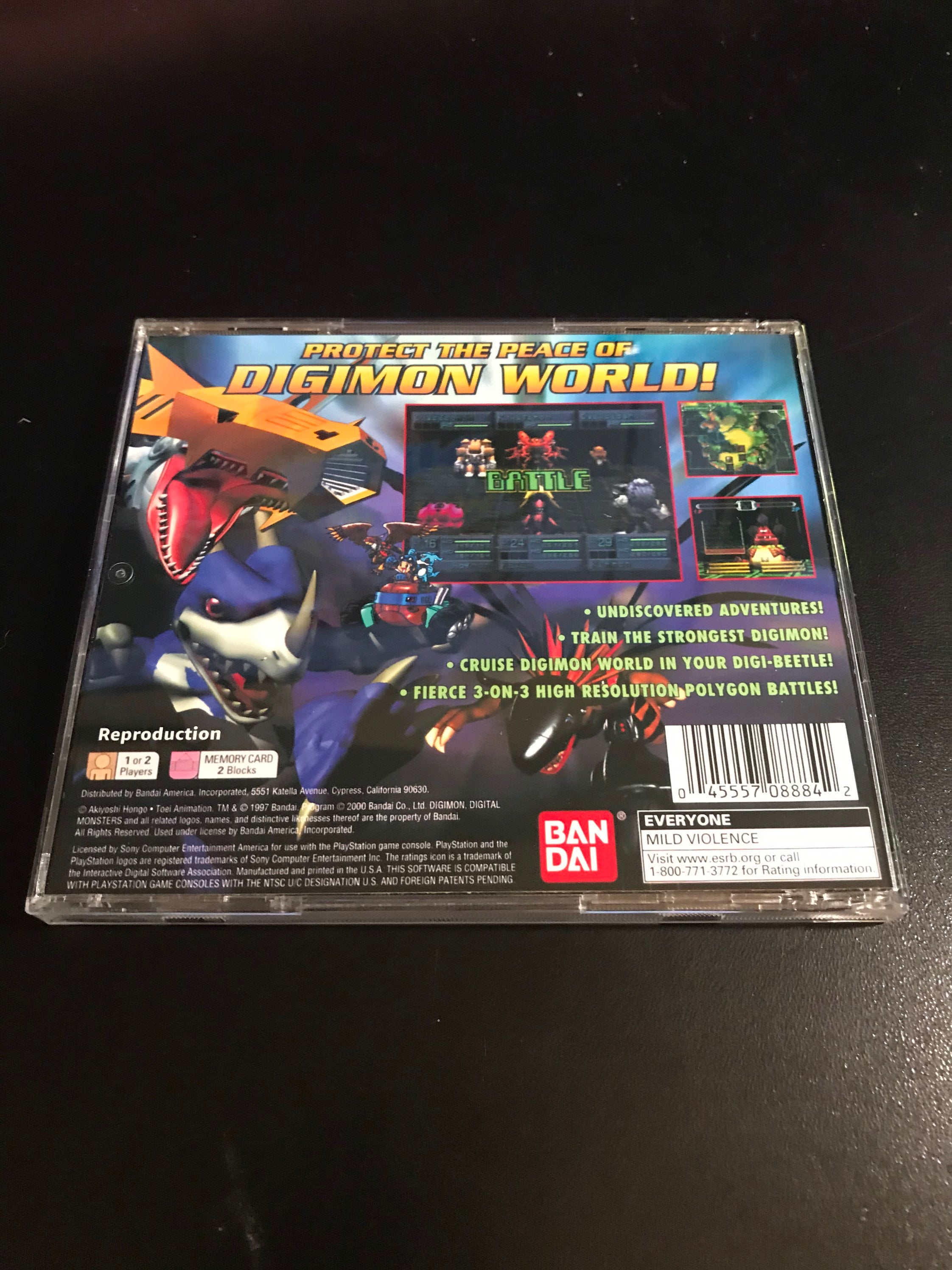 Digimon World Series PS1 Reproduction Cases - Etsy