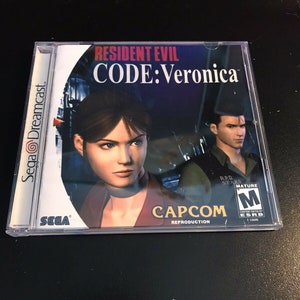Resident Evil Code Veronica Dreamcast Reproduction Case image 1