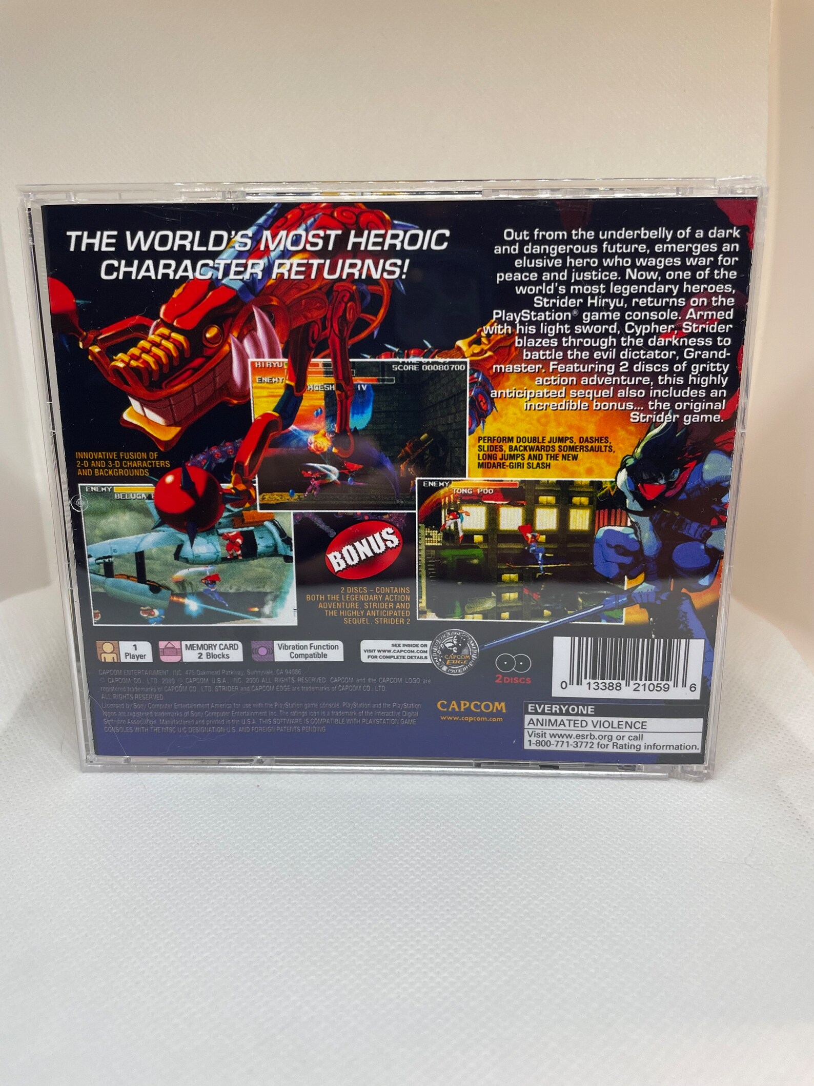 Strider 2 PS1 Reproduction Case NO DISC - Etsy