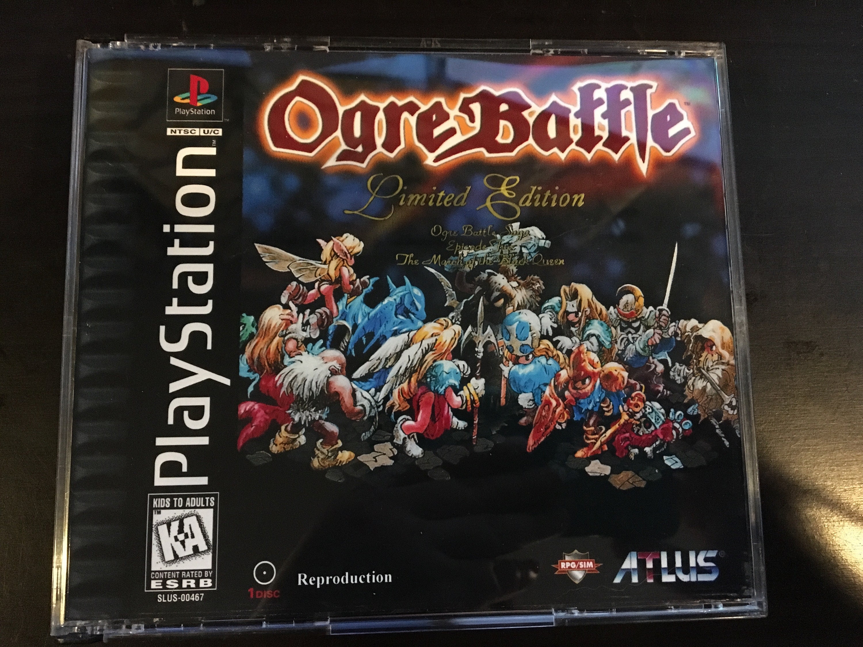 Ogre Battle Reproduction Case PS1 - Etsy Canada