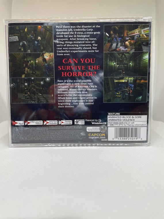 Jeu Dreamcast Resident Evil 2 – Complet, Bon état – Survival Horror Culte