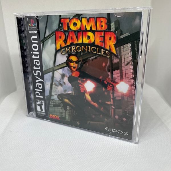 Tomb Raider Chronicle Series PS1 Reproduction Case