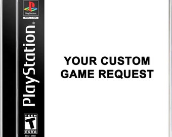 CUSTOM Request PS1 Single Disc Case Reproduction